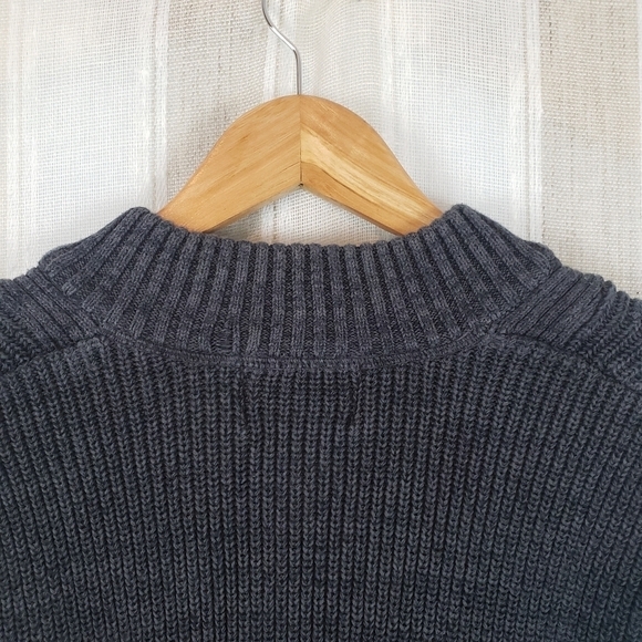 Eddie Bauer Pullover Sweater Charcoal Gray Size Large - Picture 5 of 8